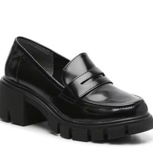 crown vintage platform loafers